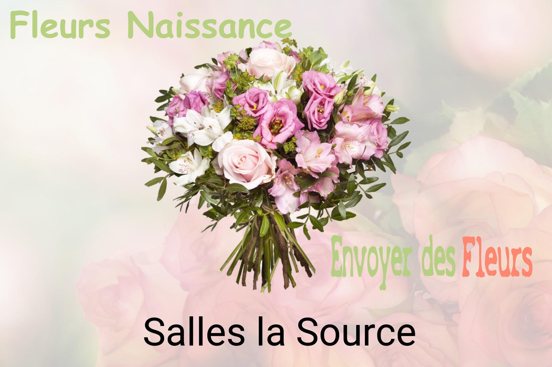 Bouquet de fleurs de naissance livré à Salles-la-Source